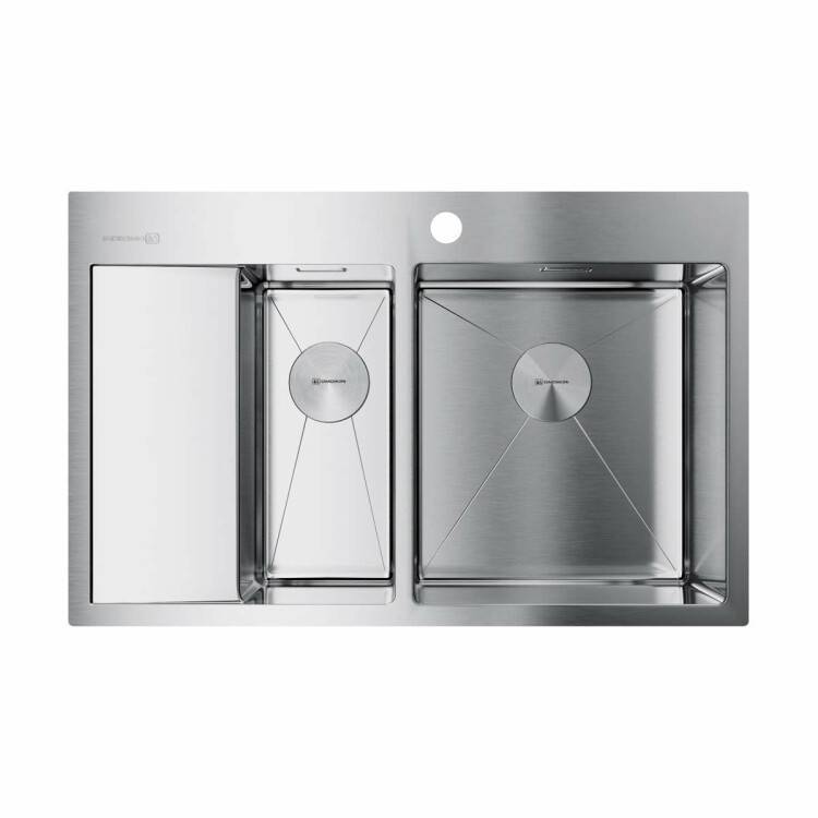 Кухонная мойка OMOIKIRI Akisame 78-2R 780x510 мм нержавеющая сталь 4973063