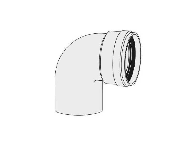 Колено дымохода De Dietrich DY 629 87° 100 мм 84887629