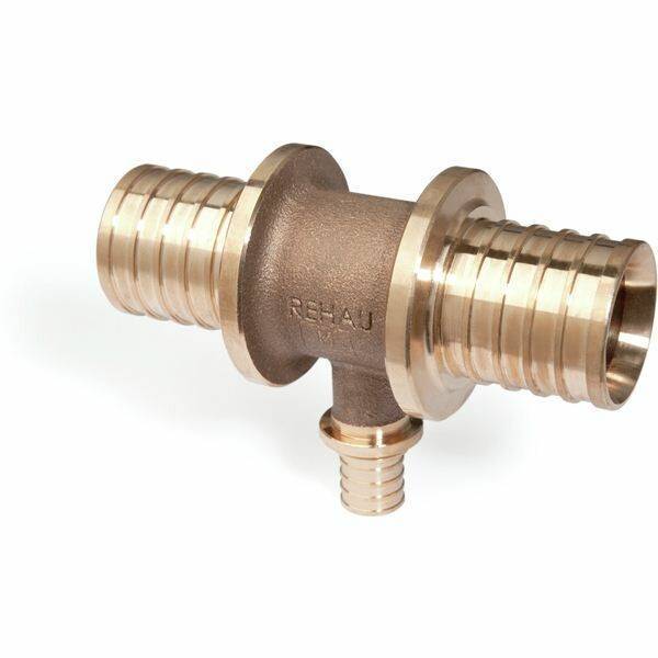 Тройник переходной REHAU RAUTITAN RX 63-50-63 бронза 13660111001