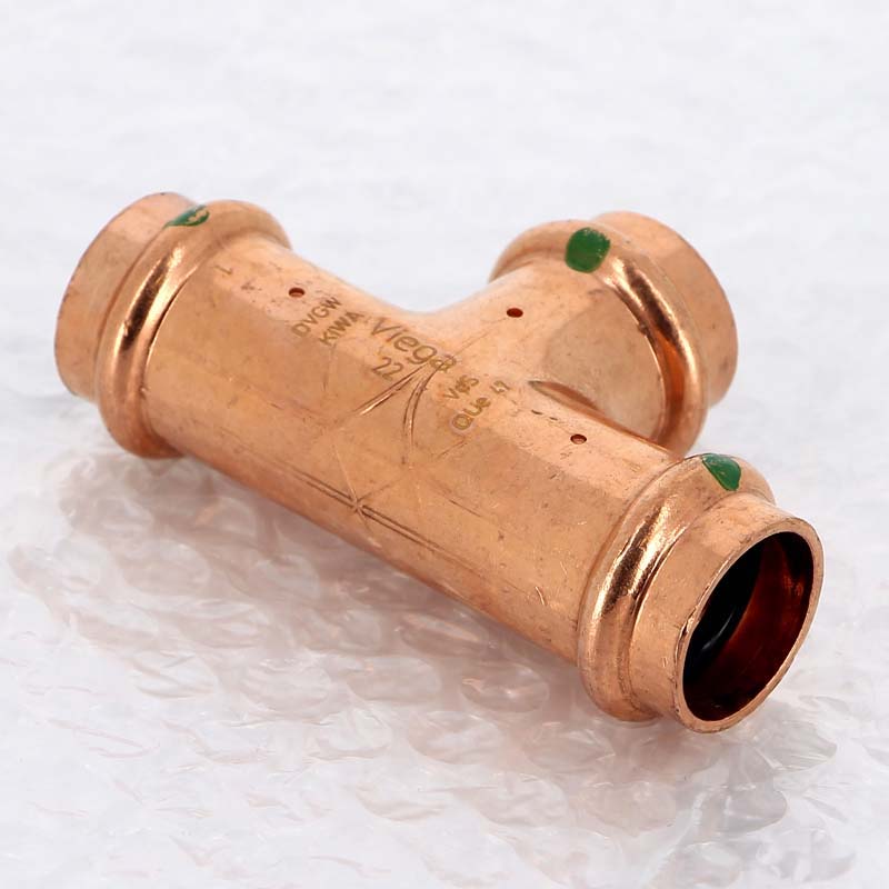 Тройник пресс медный Viega Profipress 22 мм 291969