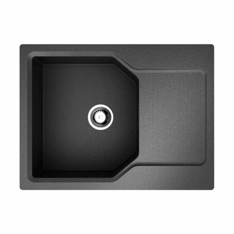 Кухонная мойка OMOIKIRI Yonaka 650x510 мм 4 отверстия чёрный 4993348