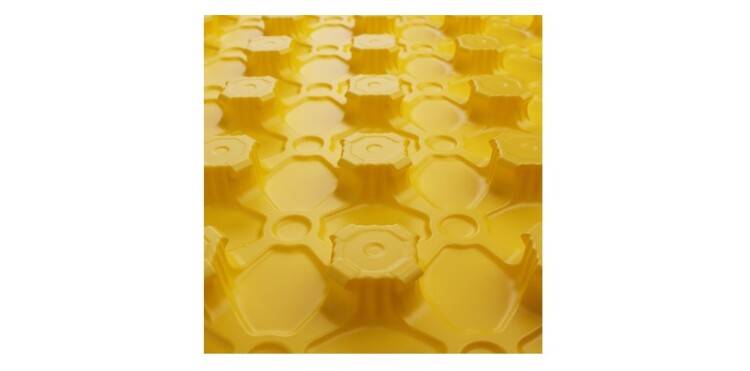 Плита для теплого пола с бобышками и пленкой Energofloor 20 мм 1.1х0.8 м желтая упаковка 14 шт EIM0150