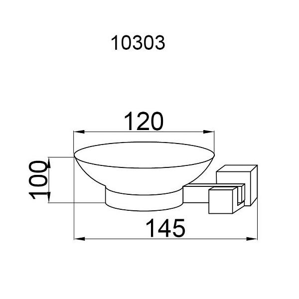 Мыльница подвесная Boheme Venturo хром 10303