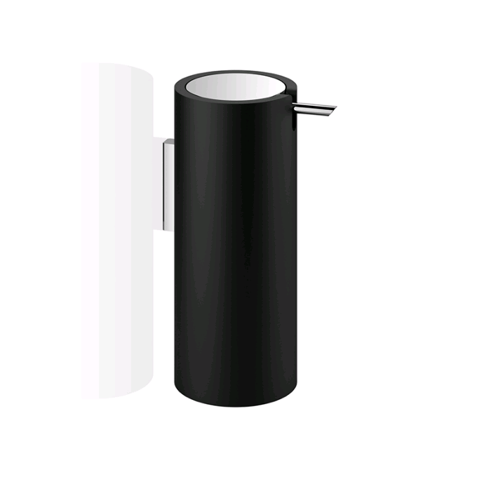 Дозатор для жидкого мыла Decor Walther Stone WSP настенный черный / матовая сталь 0972265