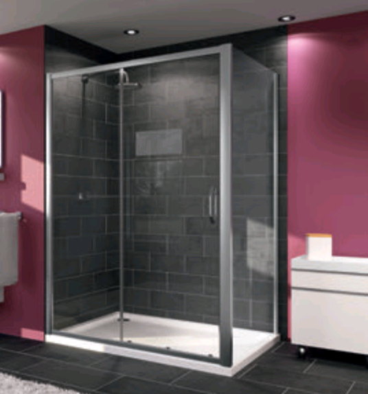 Душевая дверь в нишу Huppe X1 1250х2000 мм серебро блестящее стекло прозрачное 21H11E999992700012502000