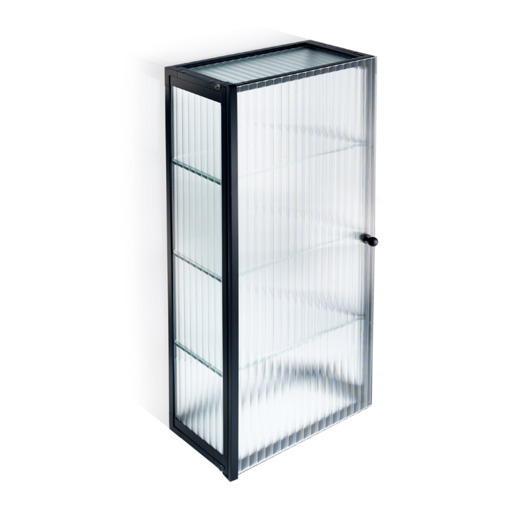 Шкаф стеклянный Decor Walther S 3 350x190x800 мм черный матовый 0602463