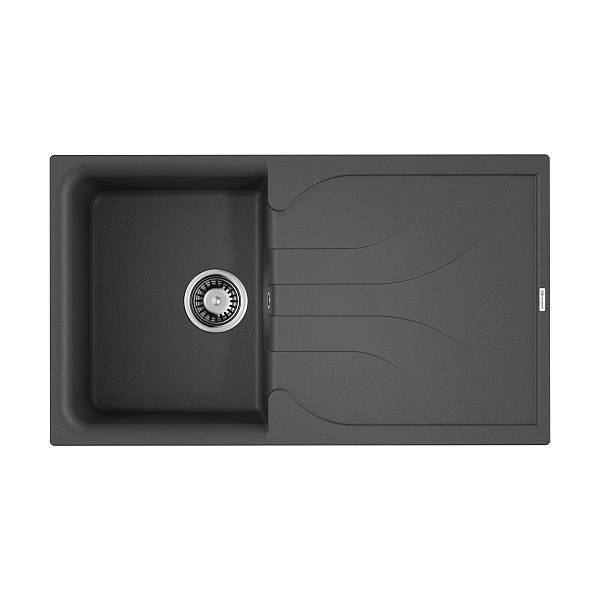 Кухонная мойка Omoikiri Yasugata 86-PL Tetogranit 86x50 см платина 4993875