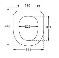 Сиденье для унитаза Villeroy & Boch Subway 3.0 SoftClose QuickRelease AntiBac цвет альпийский белый 8M42S1T1