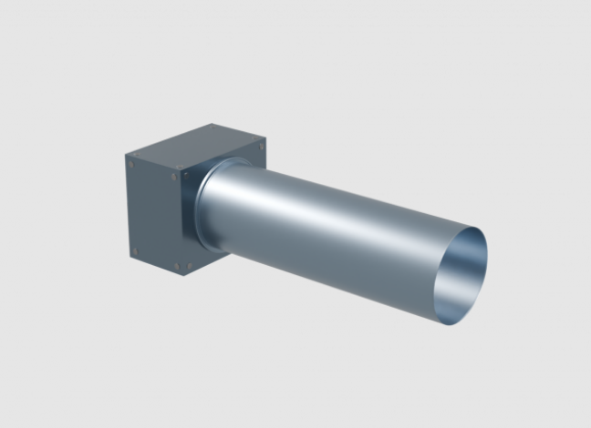 Пленум прямой Flexag D100 на 1 выход 75 мм FL-PWP-100/75x1