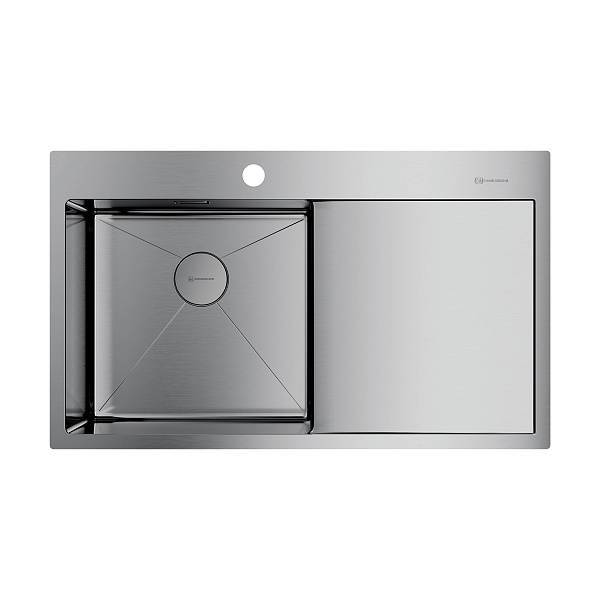 Кухонная мойка Omoikiri Akisame 86-L-IN 86x51 см нержавеющая сталь 4993760