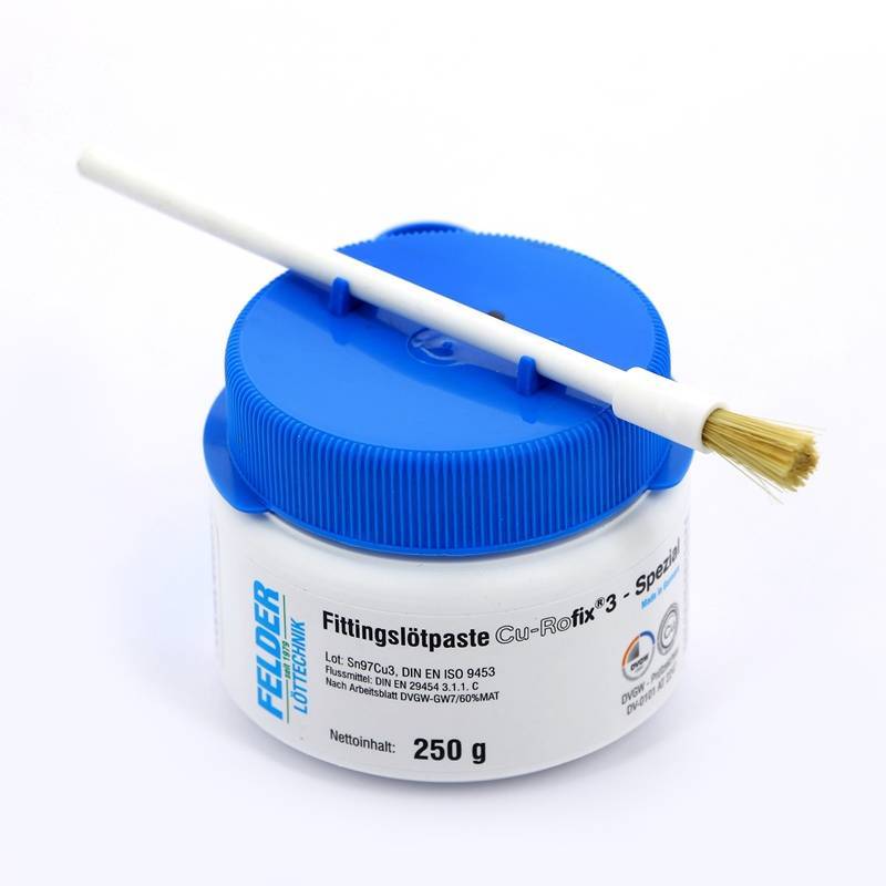 Флюс-паста с припоем FELDER Cu-Rofix 3-Spezial с держателем и стаканом 250 г 229760551