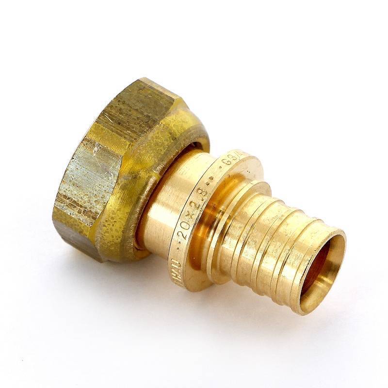 Муфта с накидной гайкой Rehau Rautitan RX 20х3/4 бронза 366078