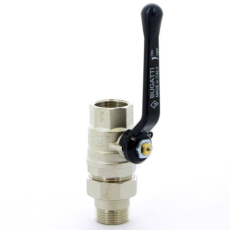 Кран шаровой Bugatti Oregon 1 НВ со сгоном рычаг 03200034