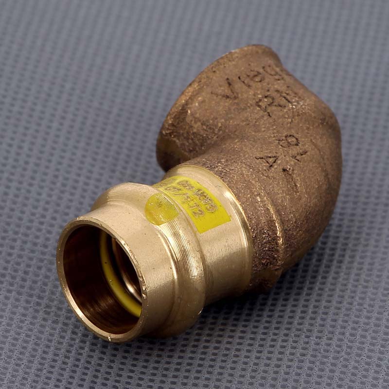 Угольник пресс-ВР Viega Profipress G 18х1/2 бронза 345846