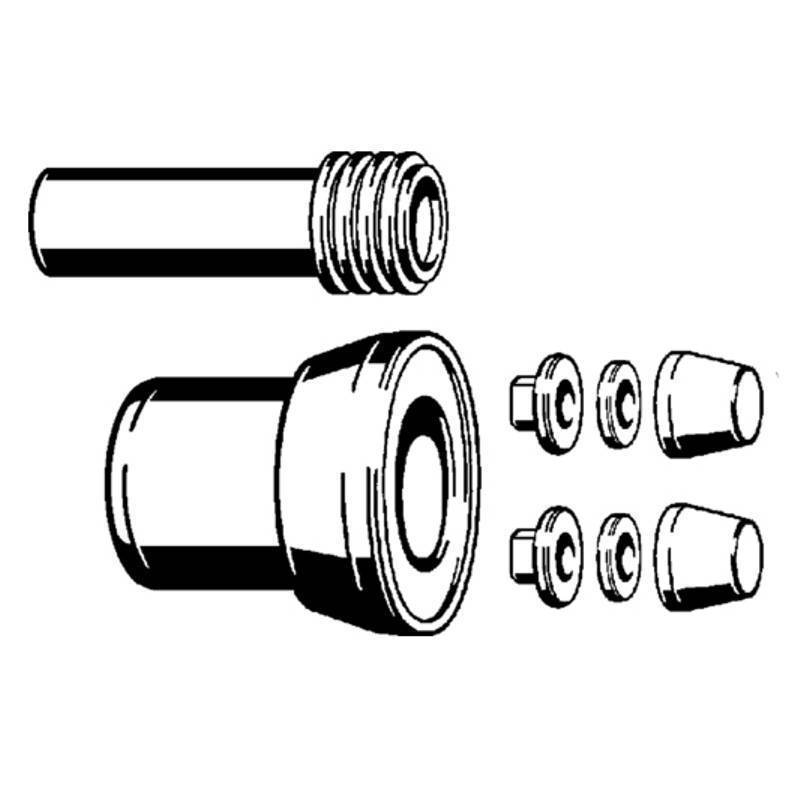 Комплект для навесного унитаза Viega с белыми защитными колпачками 263812