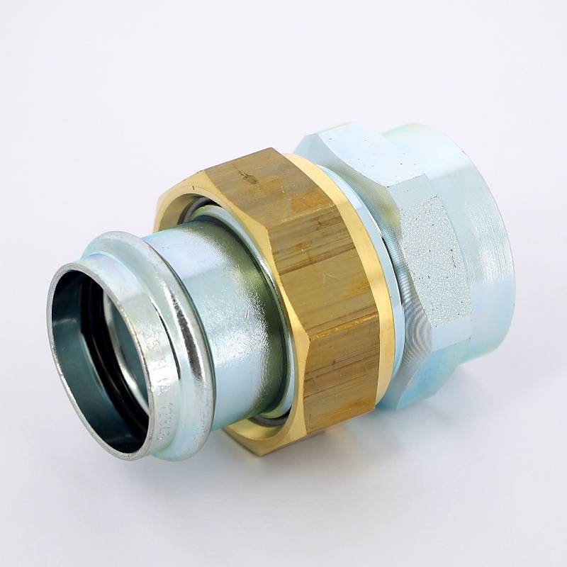 Муфта пресс с накидной гайкой Viega Prestabo 28x1 1/4 оцинкованная сталь 643492