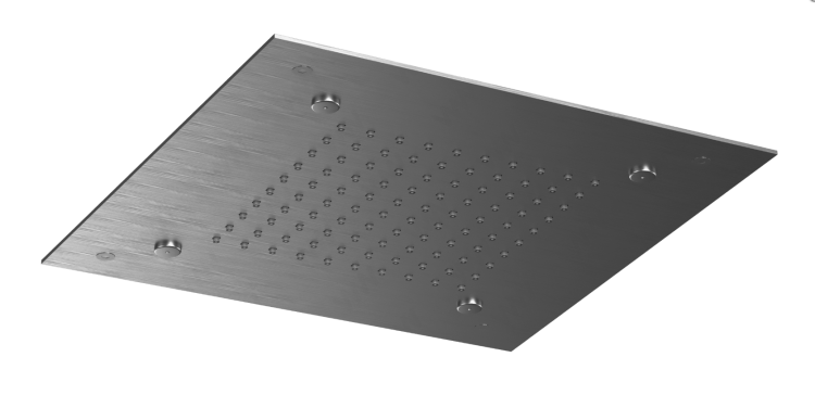 Верхний душ Almar Velvet 380x380 мм потолочный встраиваемый Gun Metal Brushed PVD E044279GM