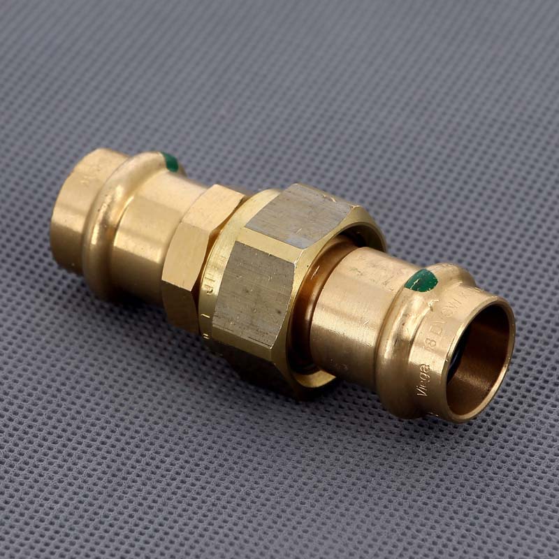 Муфта разъёмная пресс Viega Sanpress бронза 18 мм 287436