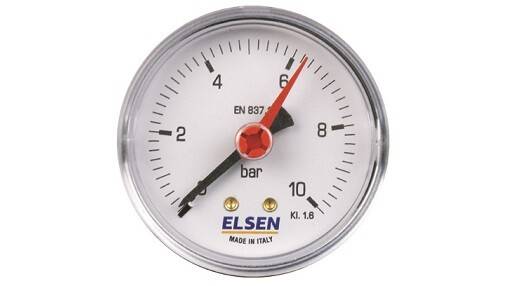 Манометр осевой Elsen 100 мм 0-10 бар G 1/4 36555028