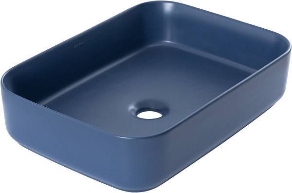 Раковина-чаша накладная Allen Brau Fantasy 50х36х12 см синяя 4.11021.ID