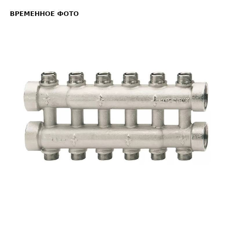 Коллектор с вентилями Itap 885 3/4х1/2 6 выходов НР 38 мм 885003406