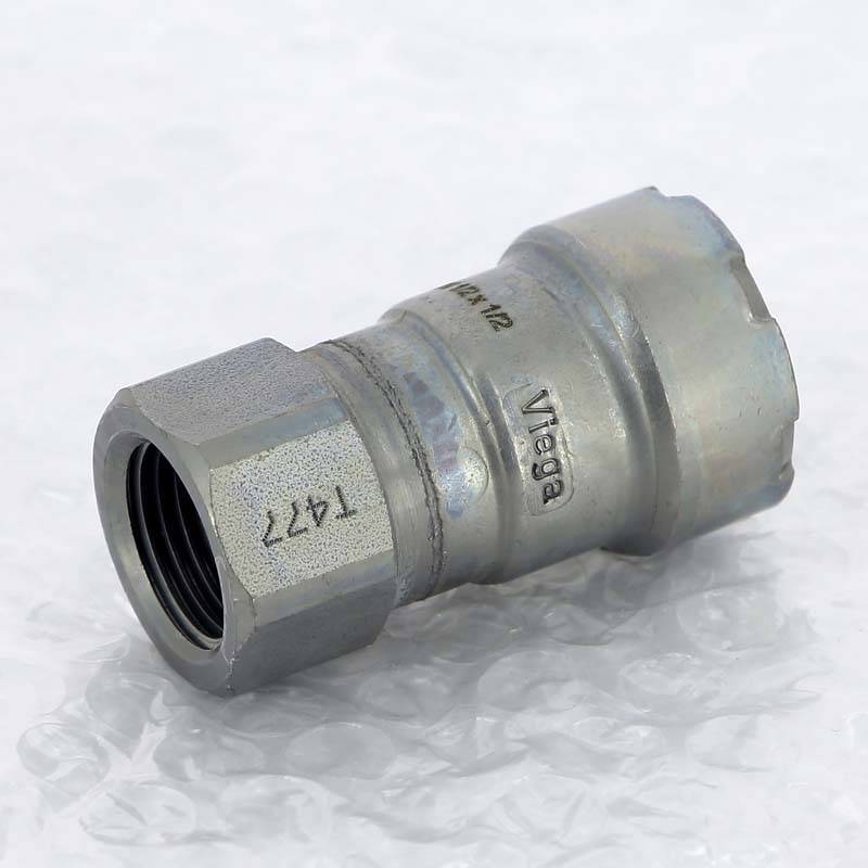 Муфта переходная пресс-В Viega Megapress 1/2 оцинкованная сталь 695330