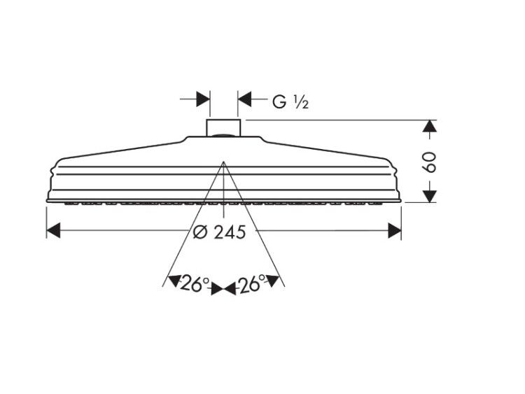 Верхний душ AXOR Montreux 240 мм 1jet RainAir полированное золото 28474990