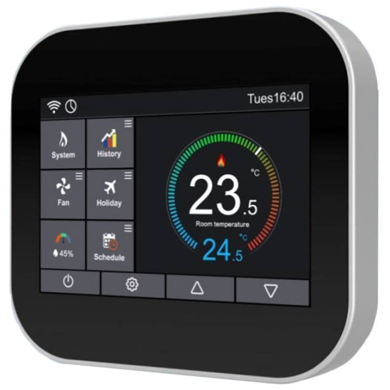 Термостат комнатный Wilma W-therm 610B черный 0-10В Wi-Fi W-therm 610B