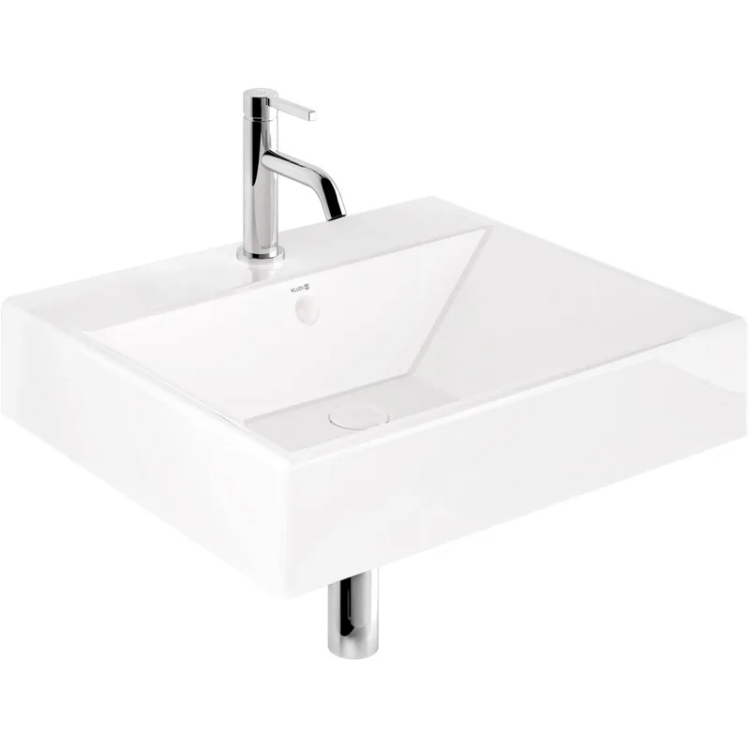 Раковина Kludi RESA 610x505 мм с 1 отверстием для смесителя белый 59WW6143
