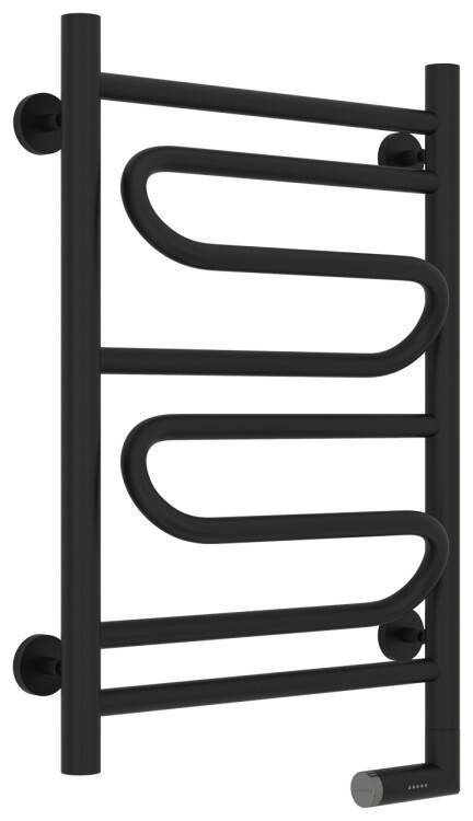 Полотенцесушитель электрический Сунержа Элегия 2.0 450х662 мм справа МЭМ чёрный матовый 31-5219-6040