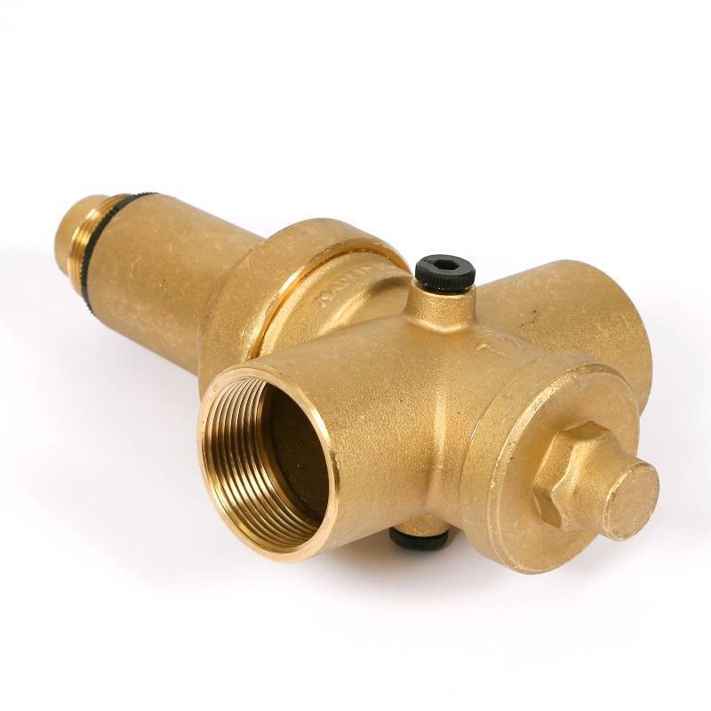 Редуктор давления UNI-FITT ВВ 1 1/2 латунный под аксиальный манометр 204G6140