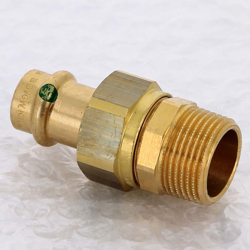 Муфта разъёмная пресс-Н бронза Viega Sanpress 15x3/4 140878