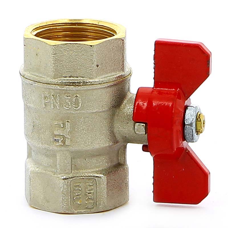 Кран шаровой Tiemme MISTRAL 3/4 ВВ ручка-бабочка 2360003