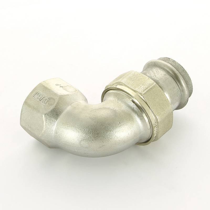 Угол разъемный пресс-В нержавеющая сталь Viega Sanpress Inox 35x1 1/4 437350