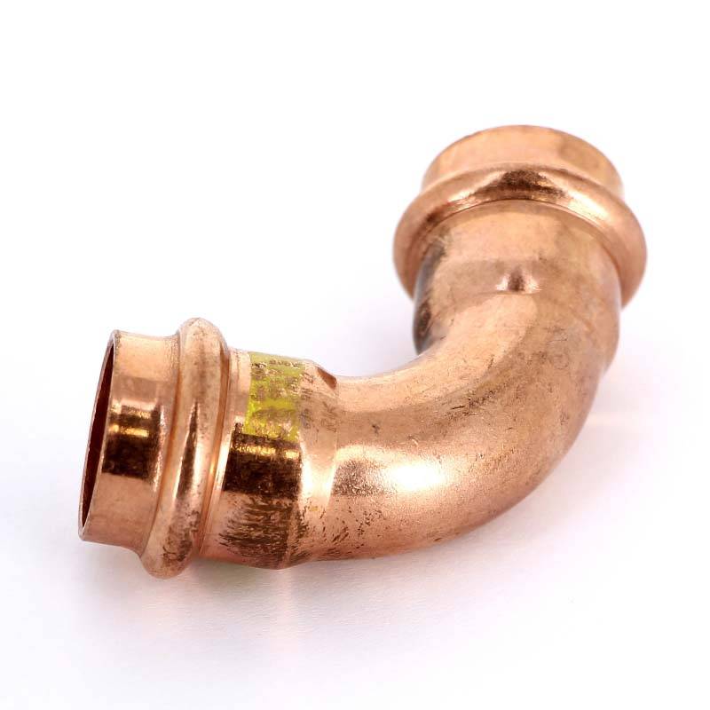 Отвод пресс медный Viega Profipress G 22 мм 90° 345488