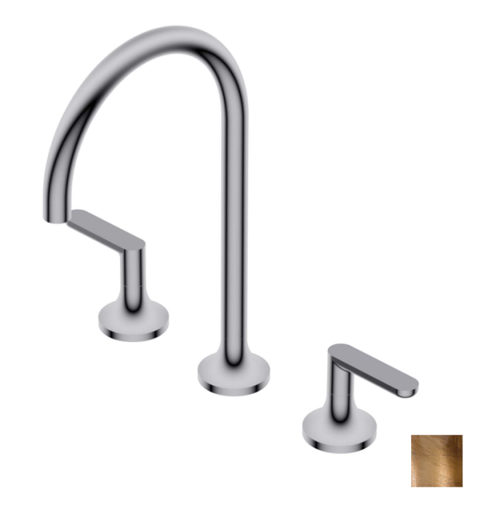 Смеситель для раковины Ritmonio Diametro35 Elegance вентильный Brushed Bronze PR54AE202BRX