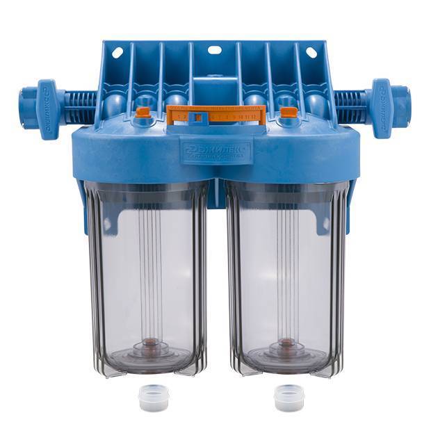 Корпус для картриджного фильтра ДЖИЛЕКС 1 МС 10 Big Blue горизонтальное подключение 9091