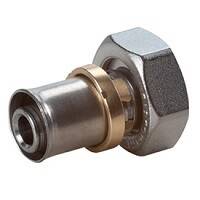 Муфта пресс Giacomini RM 18х2 мм с накидной гайкой никелированная RM179X033