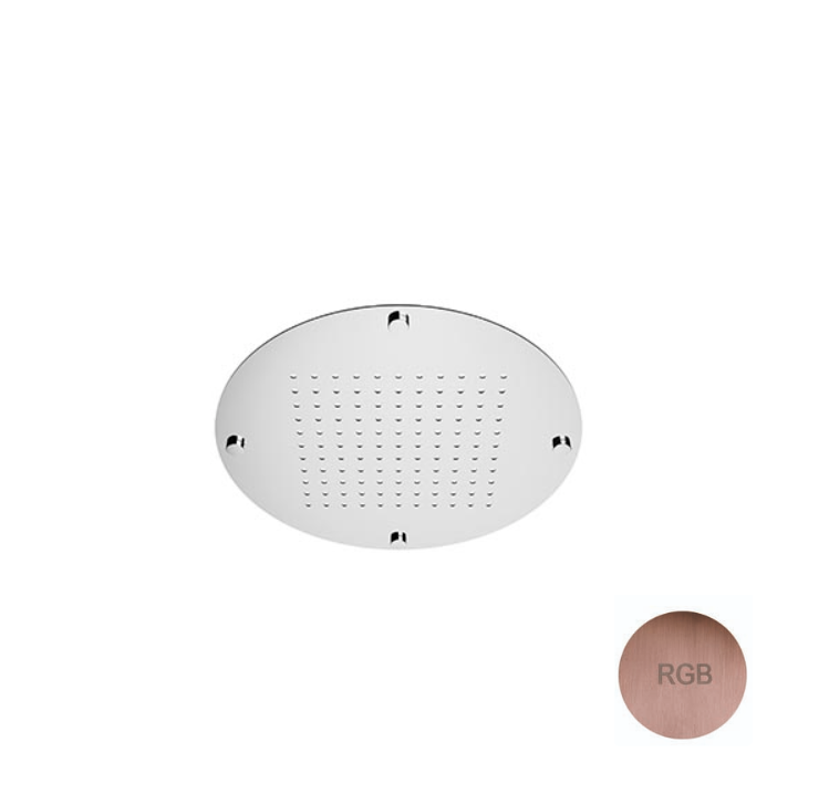Верхний душ Gessi Mydream Tondo круглый 300 мм потолочный встраиваемый Brushed Rose Gold PVD 23081XRGB