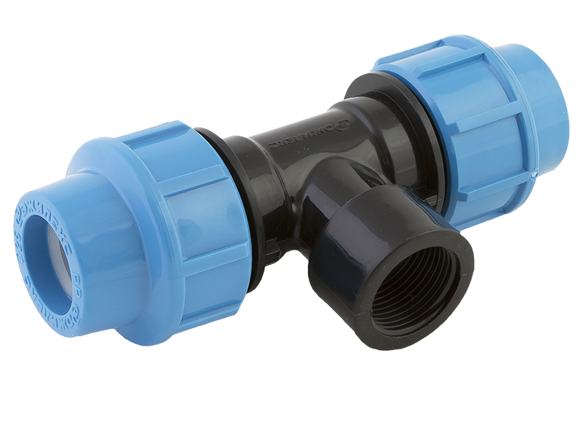 Тройник компрессионный ДЖИЛЕКС ПНД ВР 25 x 3/4 x 25 мм 9322