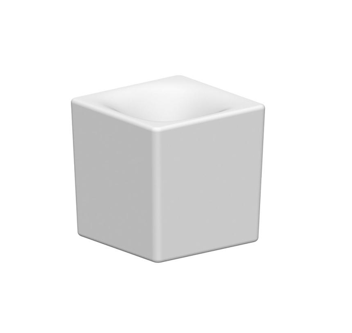 Раковина подвесная/накладная Scarabeo CUBE 240x240x240 мм без отверстий для смесителя цвет белый 1521
