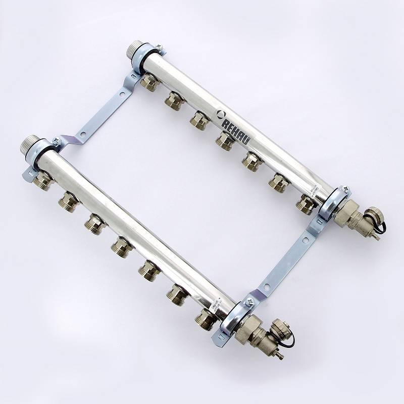 Коллекторная группа REHAU HLV 1 x 3/4 7 выходов с воздухоотводчиком 110209