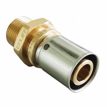 Соединение прессовое TECEflex 26x3-3/4 НР бронза 1512048