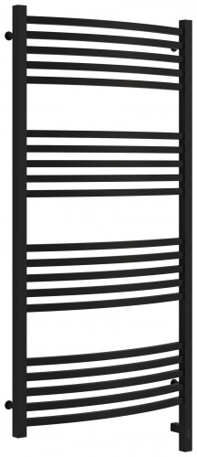 Полотенцесушитель электрический Сунержа Аркус 3.0 1320x630 мм МЭМ нижнее справа черный матовый 31-5705-1260