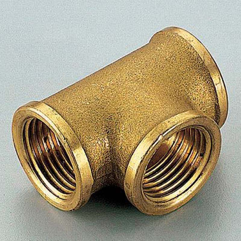 Тройник латунный Tiemme 3/8 ВР 1500275