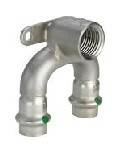 Водорозетка Viega Sanpress Inox 15x1/2 ВР нержавеющая сталь 693718