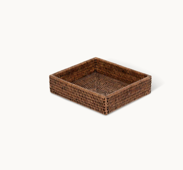 Емкость Decor Walther Basket TAB 1 180x180x50 мм темный ротанг 0931992