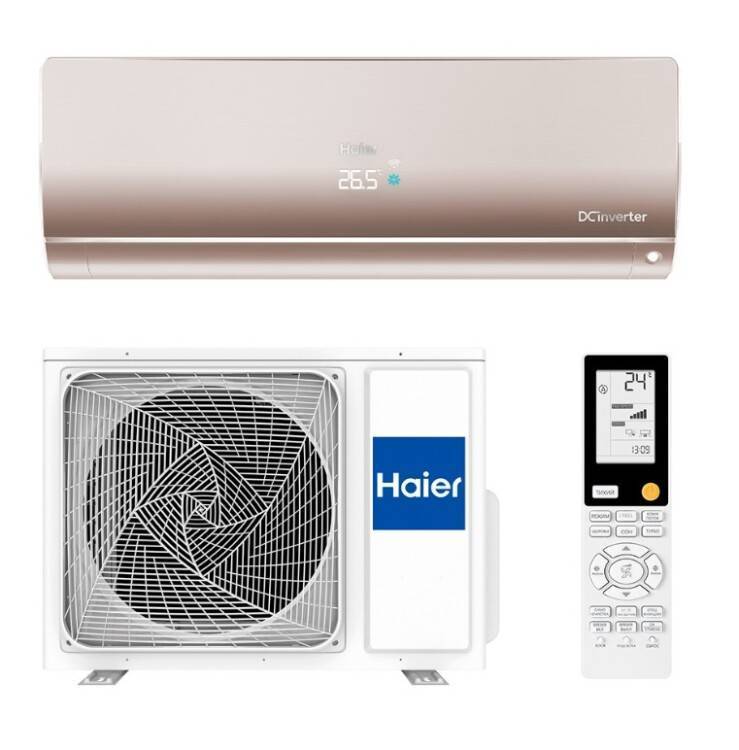 Кондиционер сплит-система Haier Flexis Super Match AS25S2SF2FA-G / 1U25S2SM3FA инверторный золотистый