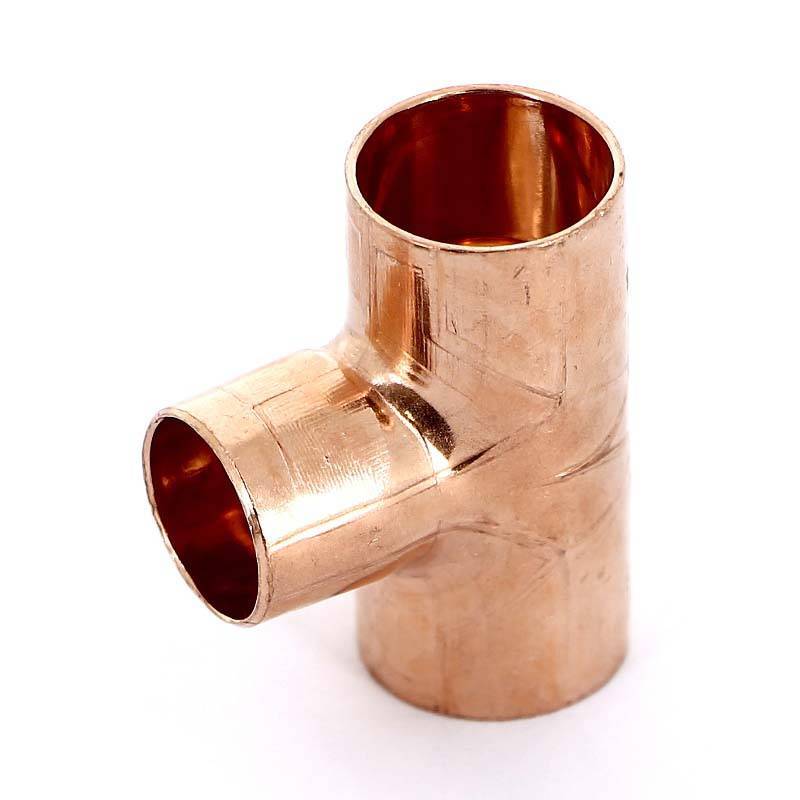 Тройник медный под пайку Viega 18х15х18 мм 100582