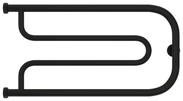 Полотенцесушитель водяной Сунержа Гусли 650x320 мм матовый черный 31-0009-3265